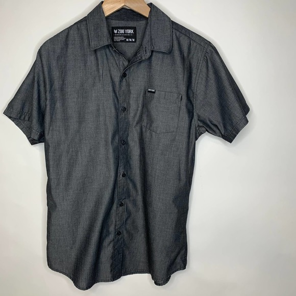 Zoo York Other - Zoo York Black Short Sleeve Shirt Sz Medium Skater Grunge